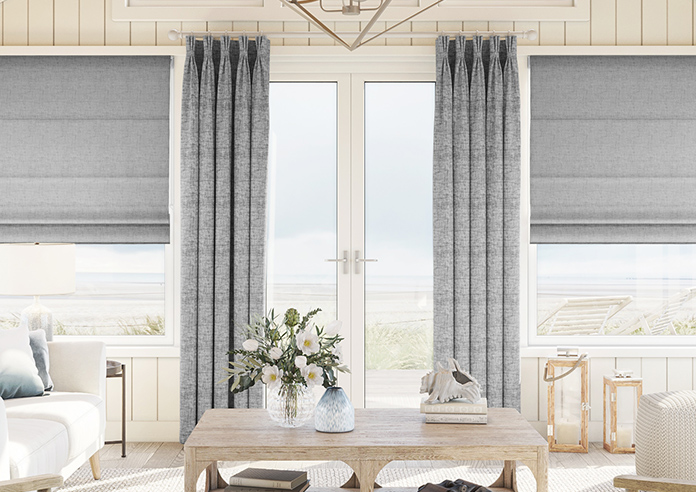 Melrose (Blackout), Wool Grey - Made to Measure Curtains - Image 3